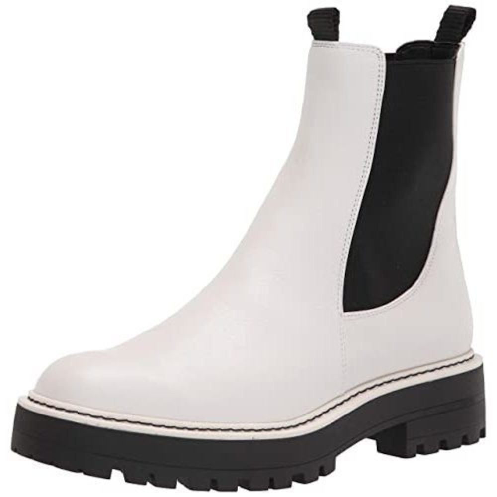 SAM EDELMAN WOMENS LAGUNA CHELSEA BOOT, BRIGHT WHITE, 7.5 US